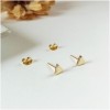 Mini Gold Triangle Earrings