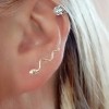 925 Sterling Silver Snake Ear Climber Earrings – Bold and Elegant Design