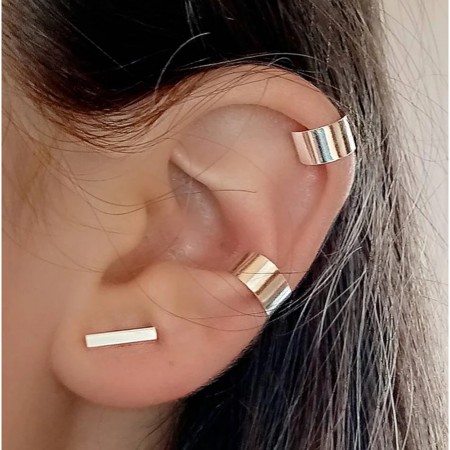 ear cuff silver minimalist