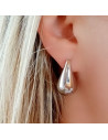 silver bottega drop earrings