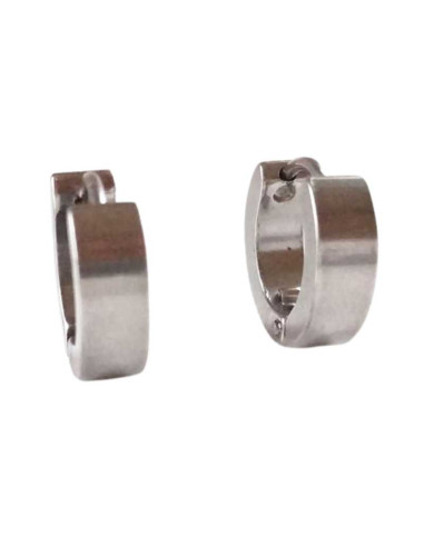 Steel Hoop earrings for men