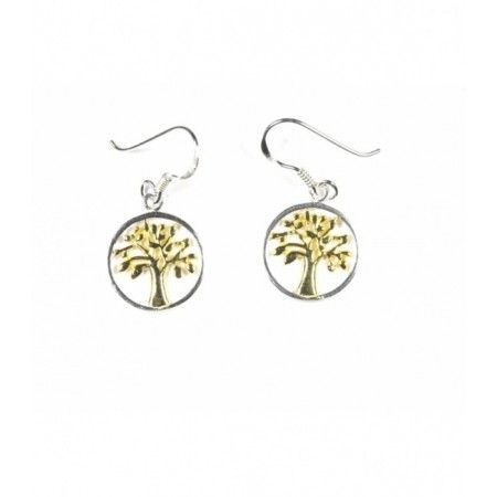 Golden Tree of Life Earrings