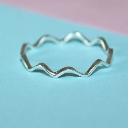 Anillo Ondas Plata